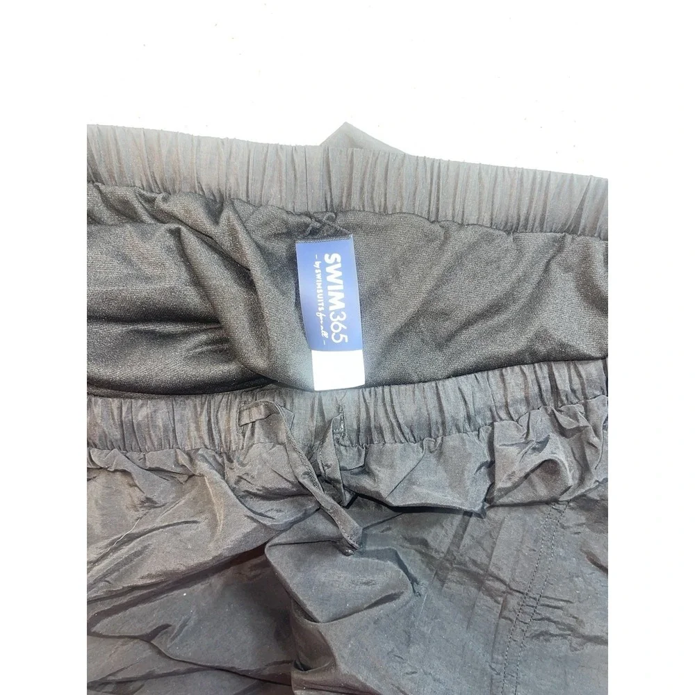 Swim 365 Swimsuits For All Swim Shorts Black Plus Size 30/32 New